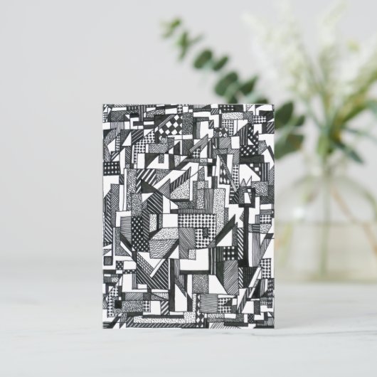 Emerging Geometry Postkarte (Stehend Vorderseite)