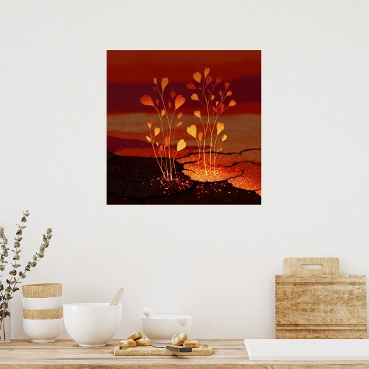 Emerging Seedlings - Solarpunk Poster (Küche)