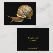 Emerging Snail ATC Visitenkarte (Vorne/Hinten)