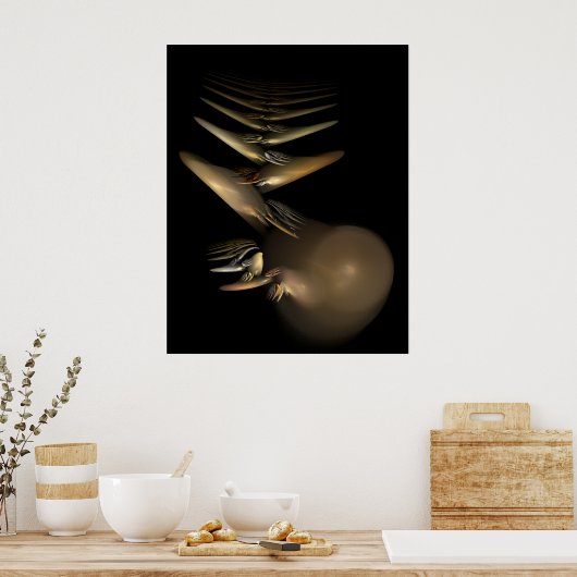 "Emerging to Fly" Poster (Küche)