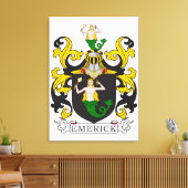 Emerick Familienwappen (deutsch) Leinwanddruck (Insitu (Wohnzimmer))