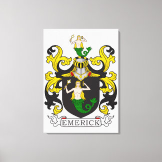 Emerick Familienwappen (deutsch) Leinwanddruck