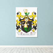 Emerick Familienwappen (deutsch) Leinwanddruck (Insitu (Holzboden))