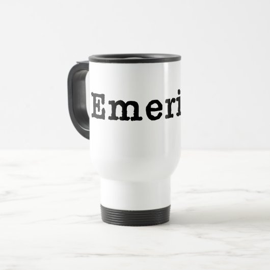 Emeritiert Reisebecher (Vorderseite Links)