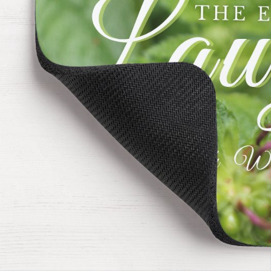 Emerson Beautiful Bluoral Zitat Mousepad (Ecke)