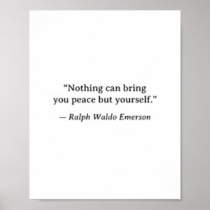 Emerson Inspirational Peace-Wandkunst Poster