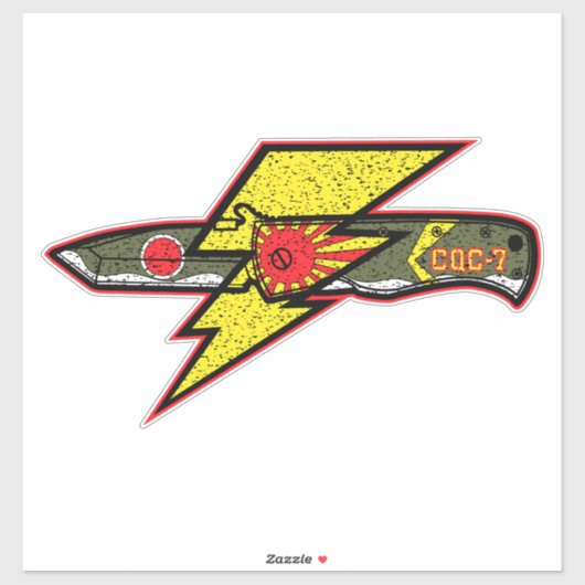 Emerson Knives CQC-7 Kamikaze Null Aufkleber (Blatt)