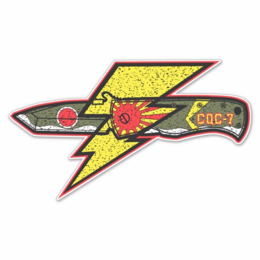 Emerson Knives CQC-7 Kamikaze Null Aufkleber (Vorderseite)