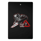 Emerson Knives CQC-7 Predator White Golf Handtuch  Mini Klemmbrett (Rückseite)