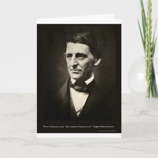 Emerson Liebe der Schönheit ist Geschmack Liebe Ge Karte (Vorderseite)
