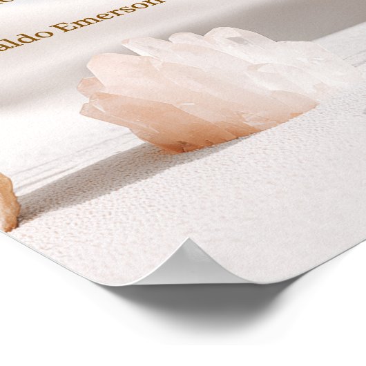 Emerson Mindset Quote Poster with Crystals  (Ecke)