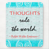 Emerson Motivierungs-Zitat Mousepad (Vorne)