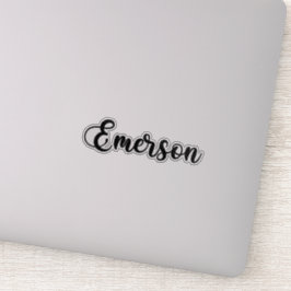 Emerson Name - Handgeschriebene Kalligrafie Aufkleber