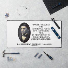 Emerson Poetry lehrt enorme Kraft nur wenige Worte Schreibtischunterlage