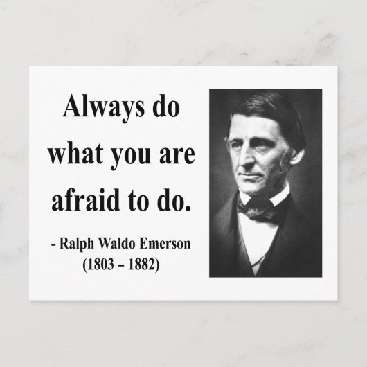 Emerson Quote 10b Postkarte (Vorderseite)