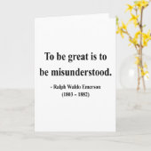 Emerson Quote 11a Karte (Gelbe Blume)