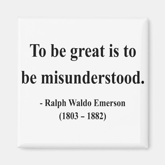 Emerson Quote 11a Magnet (Vorne)