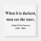 Emerson Quote 12a Magnet (Vorne)