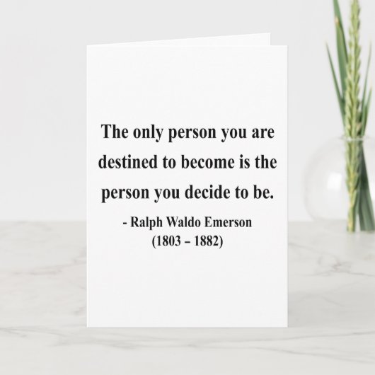 Emerson Quote 1a Karte (Vorderseite)