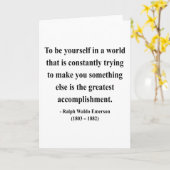 Emerson Quote 4a Karte (Gelbe Blume)