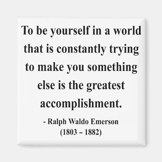 Emerson Quote 4a Magnet (Vorne)