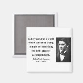 Emerson Quote 4b Magnet (Vorderseite/Rückseite)