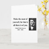 Emerson Quote 6b Karte (Gelbe Blume)