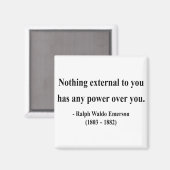 Emerson Quote 8a Magnet (Vorderseite/Rückseite)