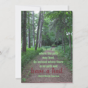 Emerson Quote Abschluss Card Karte