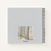 Emerson Quote Bedroom Window Decor Gray Journal Notizblock (Rückseite)