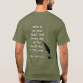 Emerson Quote — Bester Tag - T - Shirt (Rückseite)