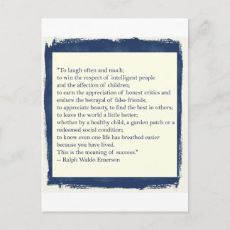 Emerson Quote Postkarte