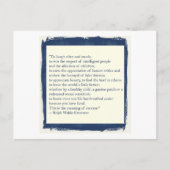 Emerson Quote Postkarte (Vorderseite)