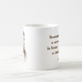 Emerson-Schrei-These lustig - Bild auf Rückseite Kaffeetasse (Mittel)