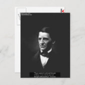 Emerson "Verständnis" von Friedensangebot - Gesche Postkarte (Vorne/Hinten)