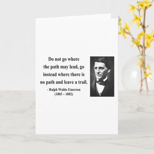 Emerson-Zitat 3b Karte (Gelbe Blume)