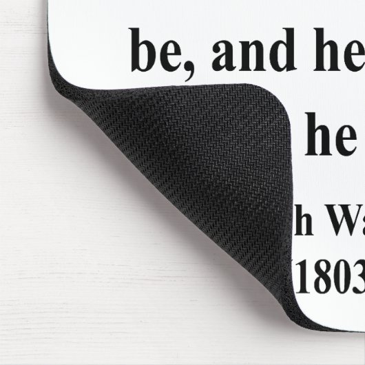 Emerson-Zitat 9a Mousepad (Ecke)