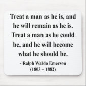 Emerson-Zitat 9a Mousepad (Vorne)