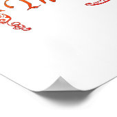 Emerson Zitat-Erfolg, Regenbogen Poster (Ecke)