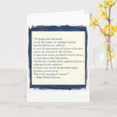 Emerson-Zitat Karte (Gelbe Blume)