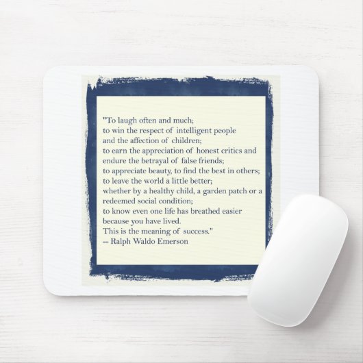 Emerson-Zitat Mousepad (Mit Mouse)