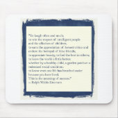 Emerson-Zitat Mousepad (Vorne)