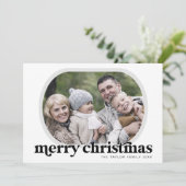 EMERY Black Family Foto Einfach Frohe Weihnachten (Stehend Vorderseite)