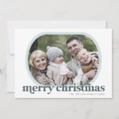 EMERY Blue Family Foto Einfach Frohe Weihnachten (Vorderseite)