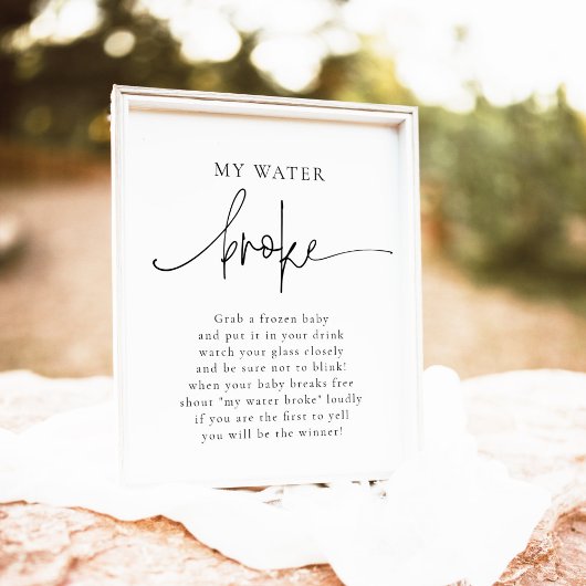 EMERY Mein Water Broke Baby Duschspiel Poster