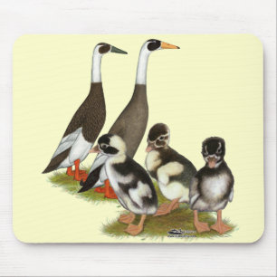 Emery Penciled Runner Duck Family Mousepad