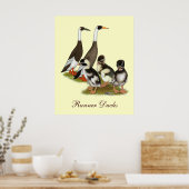 Emery Penciled Runner Duck Family Poster (Küche)