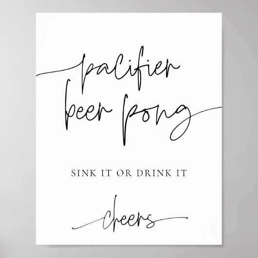 EMERY Schnuller Beer Pong Baby Showspiel Poster (Vorne)