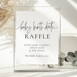 EMERY Whimsical Diaper Raffle Baby Showspiel Poster