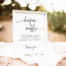 EMERY Whimsical Diaper Raffle Baby Showspiel Poster